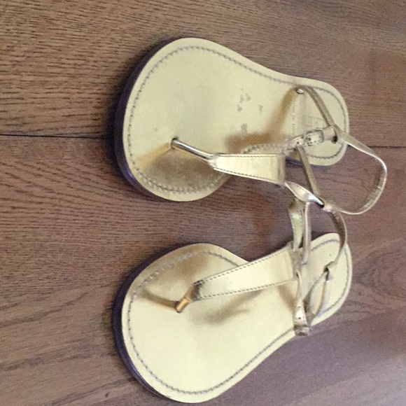 J. Crew woman’s gold strappy sandal size 8